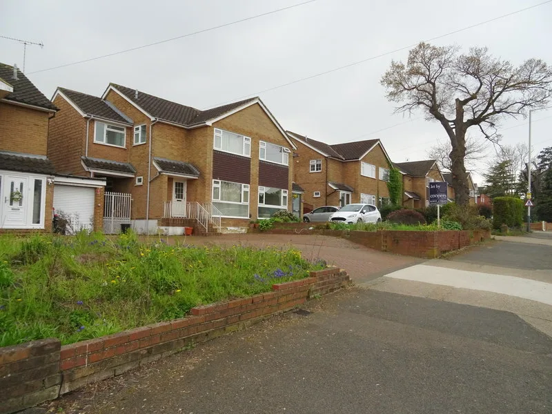 Houses on Swakeleys Road, Ickenham. Hillingdon collects rubbish and recycling from the front of the property, not from wheelie bins at the kerb
