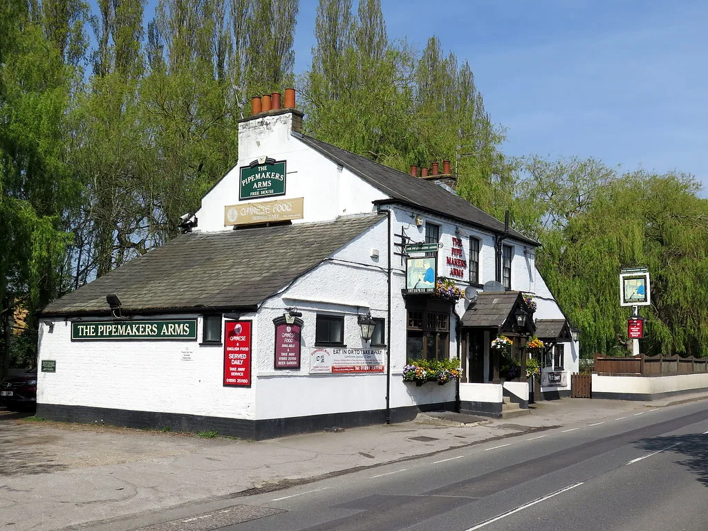 The Pipemakers Arms on St John's Road, Uxbridge, whose plan to replace its garden pergolas is on Tuesday's agenda