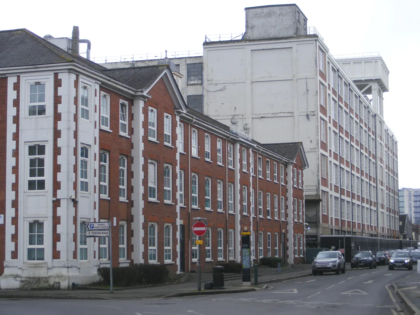 The former EMI buildings on Blyth Road, Hayes, photographed in February 2025. West London Business, which runs the awards, gives an address on the Old Vinyl Factory site on this road.